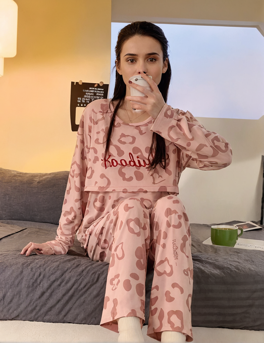 Pyjamas maternité Léopard