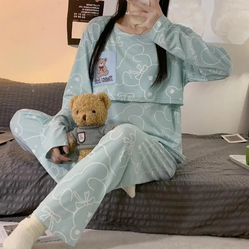 Pyjamas maternité ourson